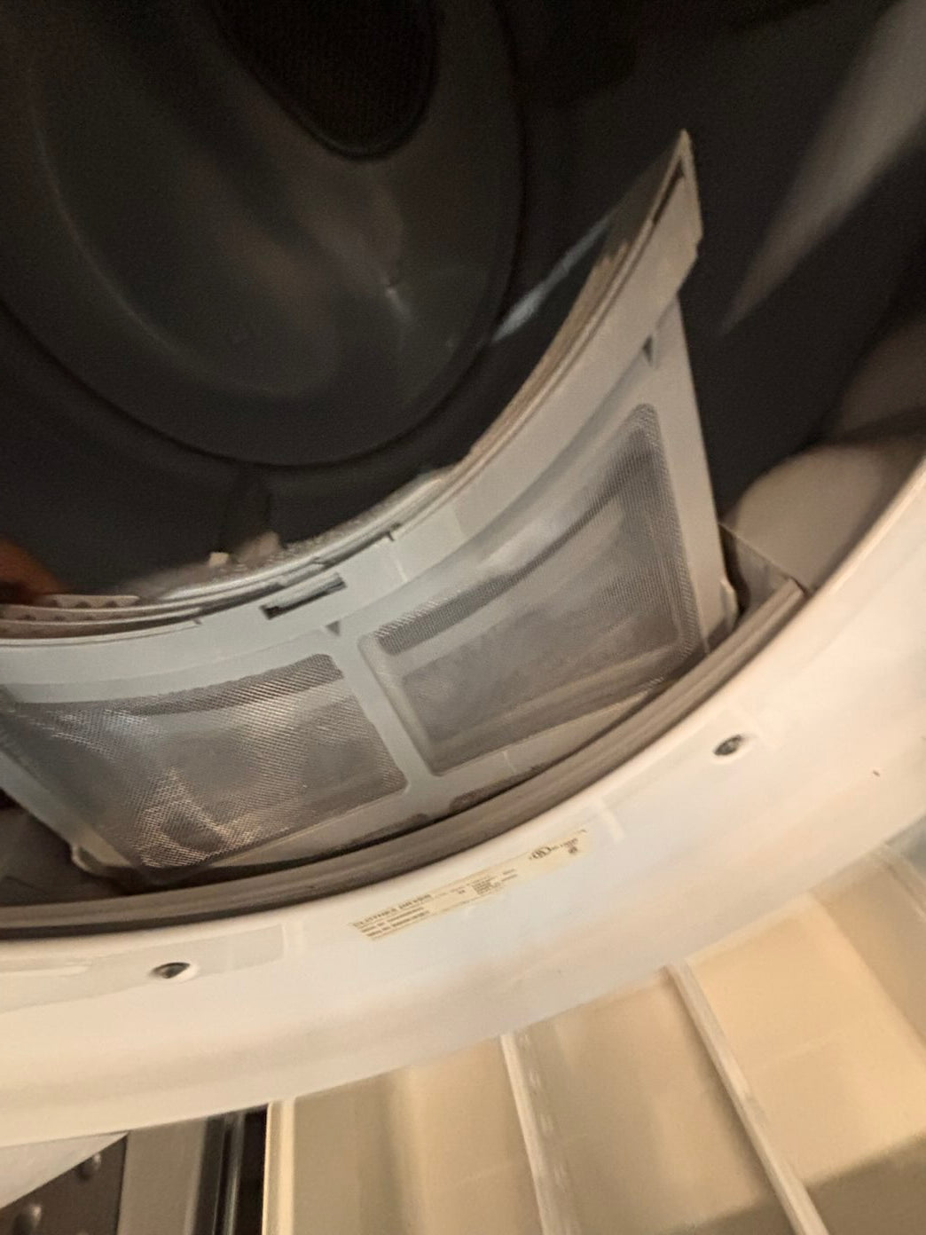 }}Samsung used- refurbished front load electric 220v dryer & washer large  capacity with pedestals in white color 27” working 💯 with warranty #FLSG427B