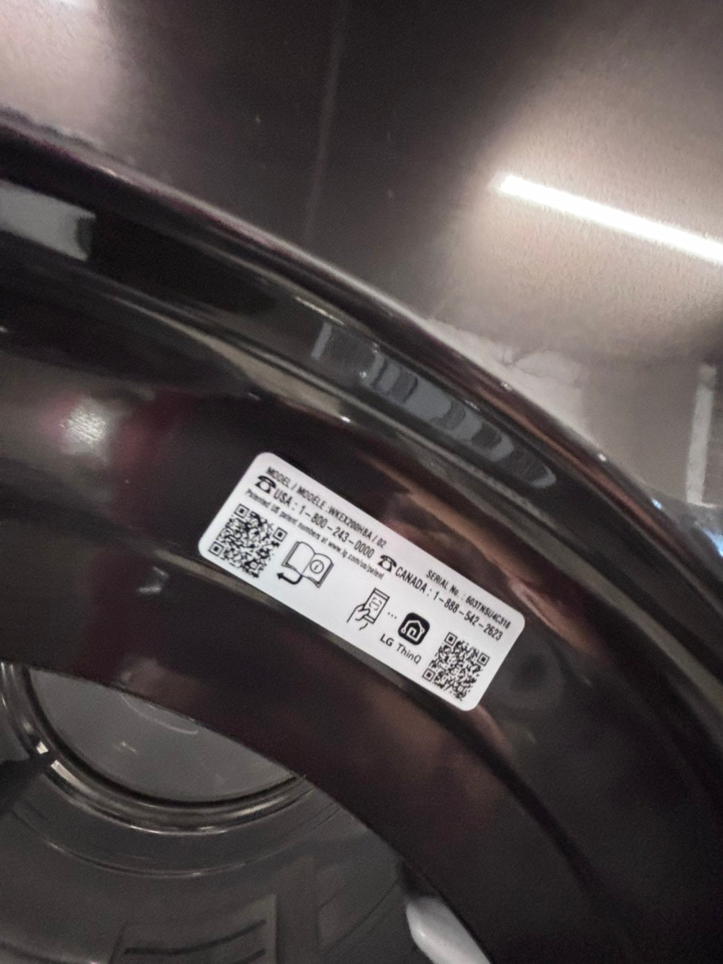 >*New Open Box 📦 LG  electric 27” wash-tower (washer & dryer) large capacity one unit staked GRAY #LGGWTWR27L