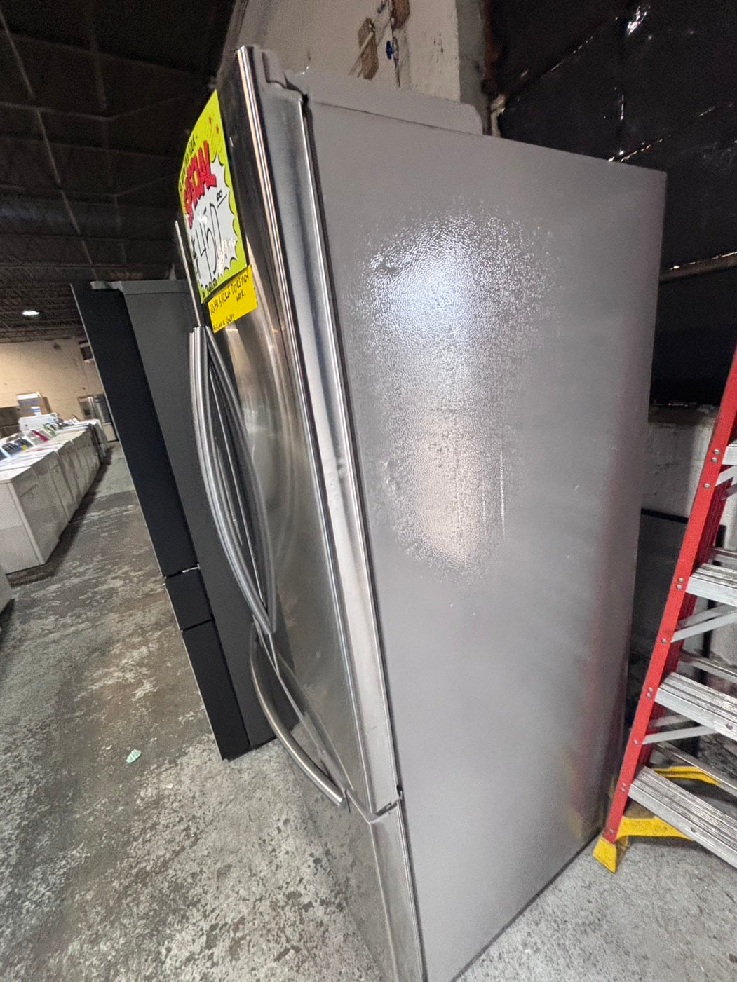 } SALE 🔥36”Samsung French doors  fridge  stainless steel ((ice maker & water doesn’t work) doesn’t affect on the others functions. #WFE15WB