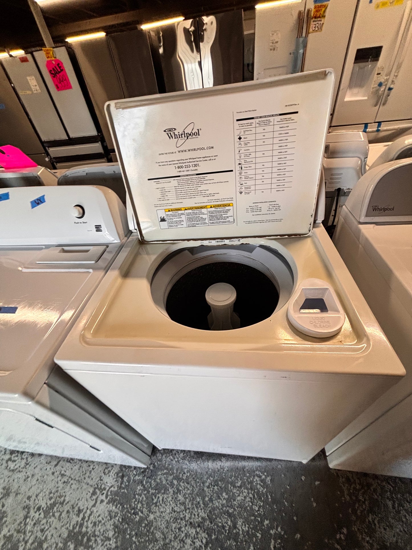 >Special 🎉🎈Whirlpool Top load washing machine w agitator 27" in good condition,used-Refurbished #WTX43B