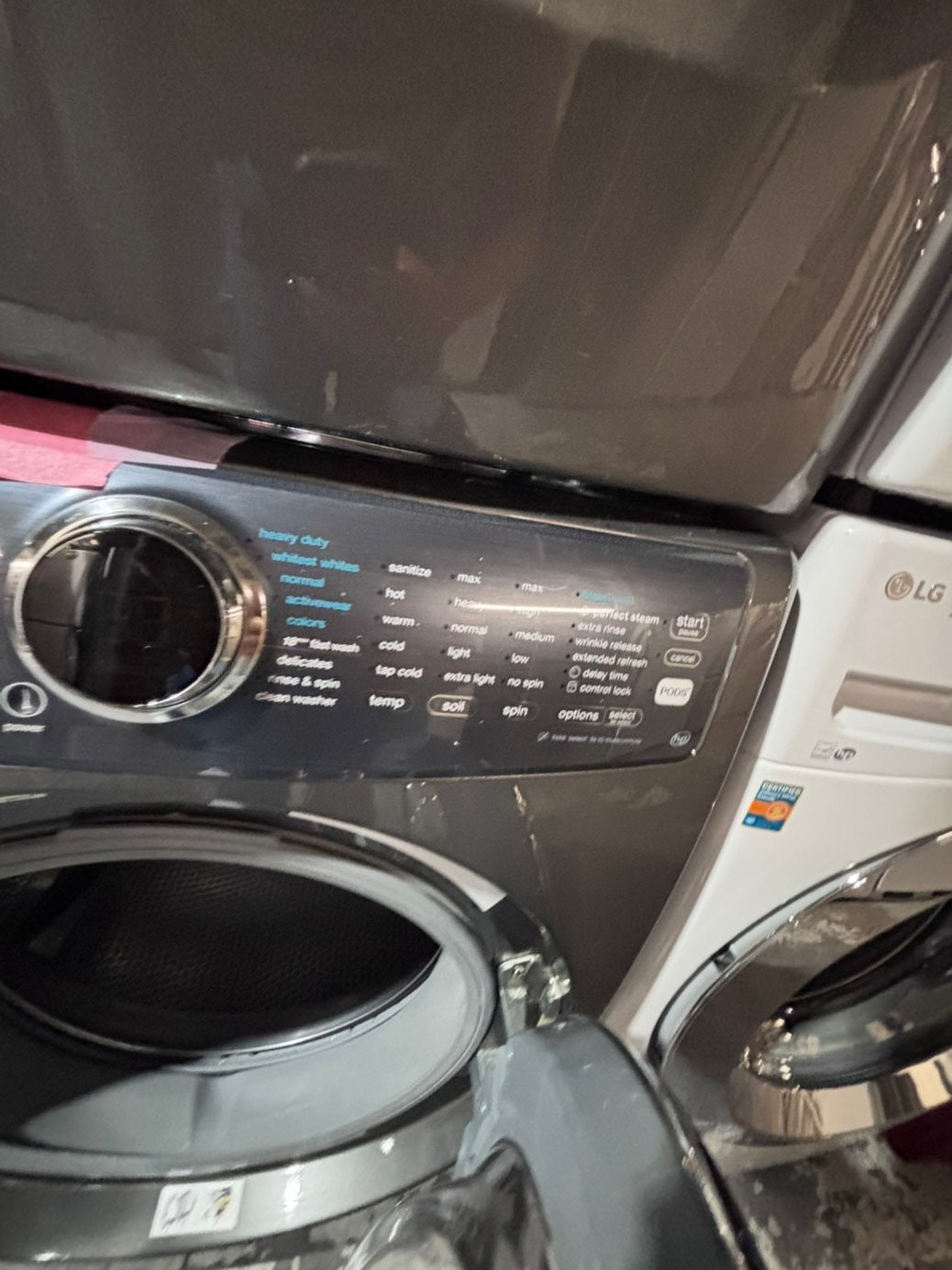 >* special 🔥Electrolux large capacity washer & dryer set electric 220v front load stackable or side by side - sensor dry in gray  #ELR9SET
