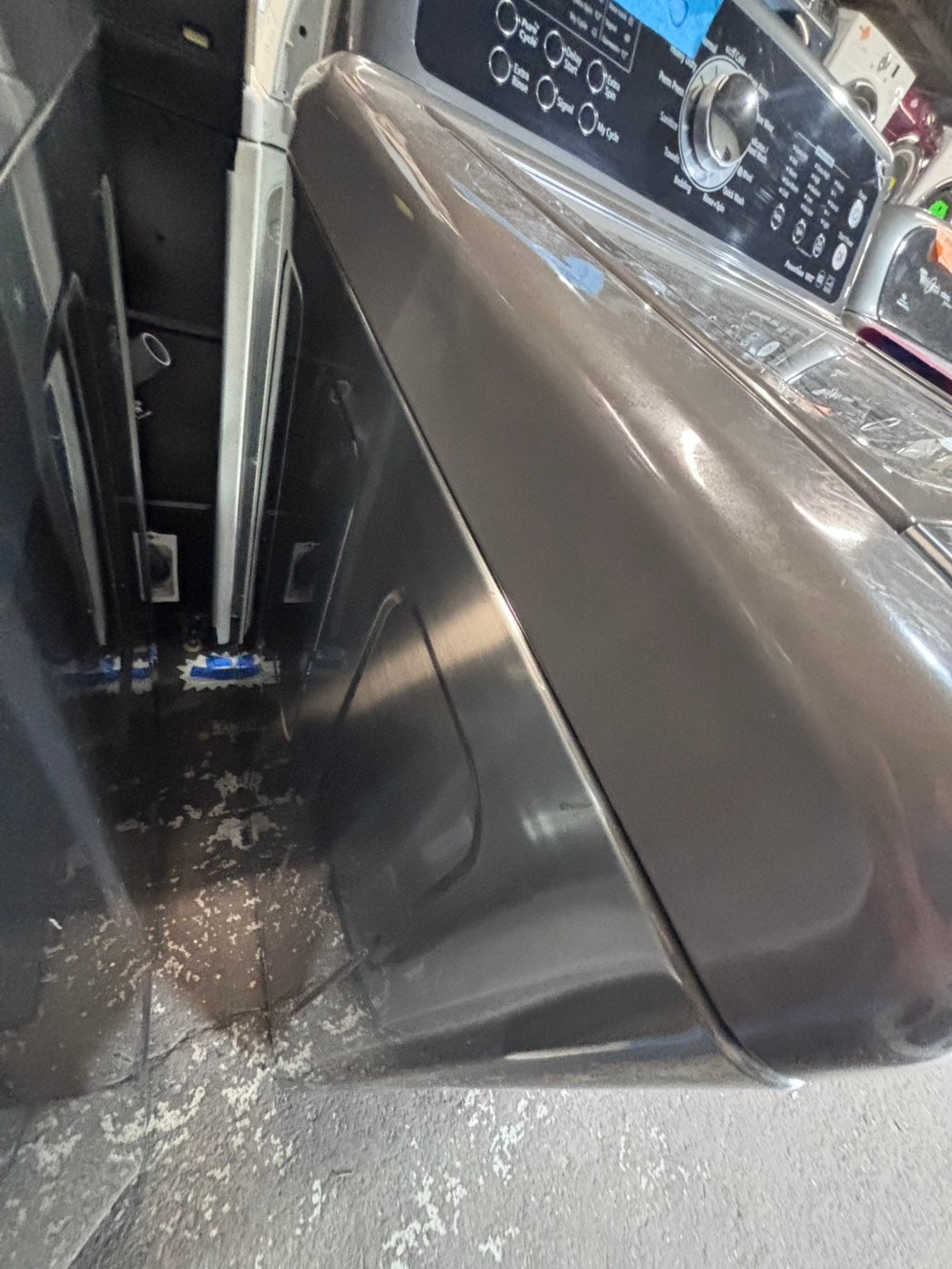 } Samsung dark gray color , Top load washer  Large capacity stainless steel Drum working 💯  with warranty ! used,refurbished #SAYZ912B