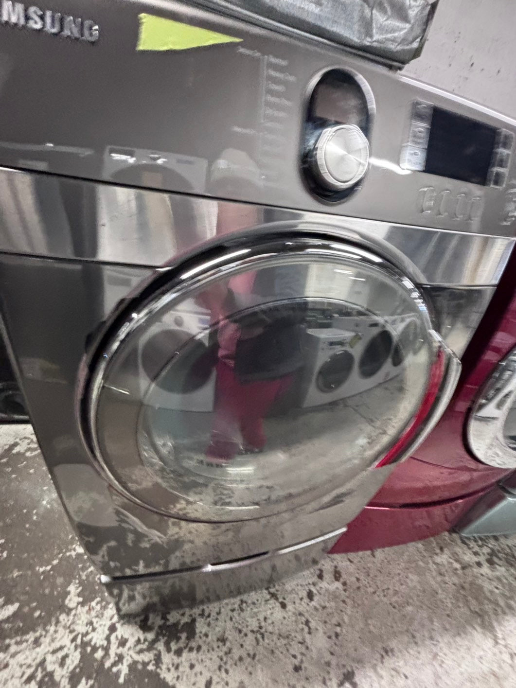 Special🔥Samsung GAS Dryer front load w/pedestal extra storage 27" in  used -Refurbished.  #GDSD3JL