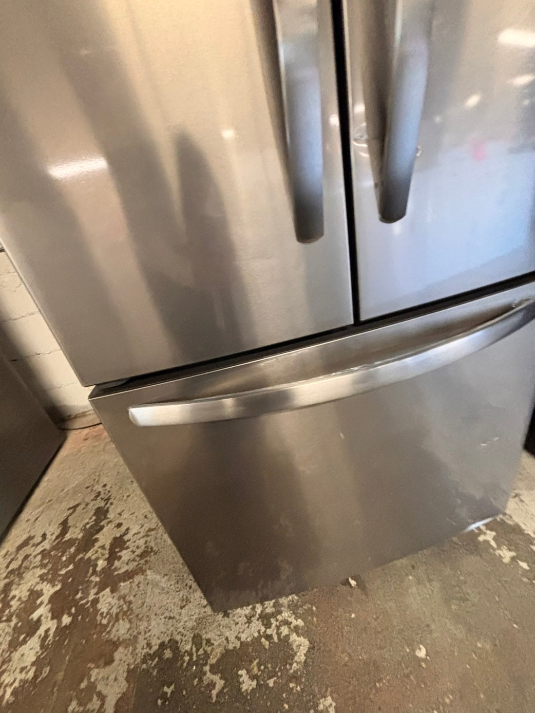 >frigidaire Open box 📦 New S/d 31.5 in. 18 cu. ft. Counter Depth French Door Refrigerator in Fingerprint-Resistant Stainless Look       #RNZG18LL