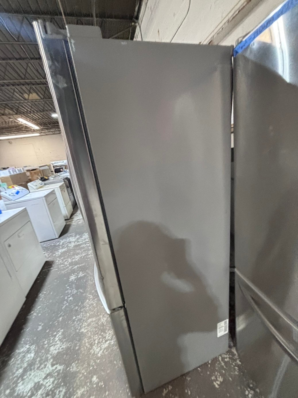 >>special price 💥LG  French door Refrigerator counter depth stainless steel w/ ice water dispenser great condition 36" used-refurbished #KVVF14B