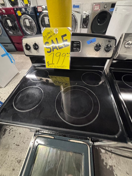 Special sale🔥clearance 🔥glass top electric range 220v 4 burners stainless steel,used refurbished #ELZ775B
