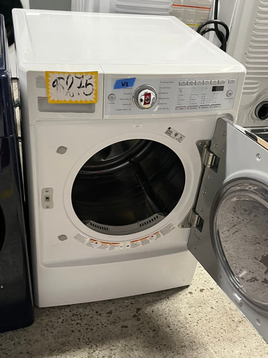 -Kenmore Steam Dryer front load stackable electric 220v dryer in white 27" #EDKN12B