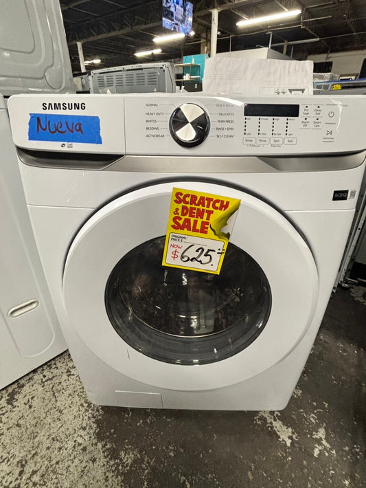 Samsung -new scratch and dent  open box 📦 front load stackable or side by side washer white  27" #SFW667B