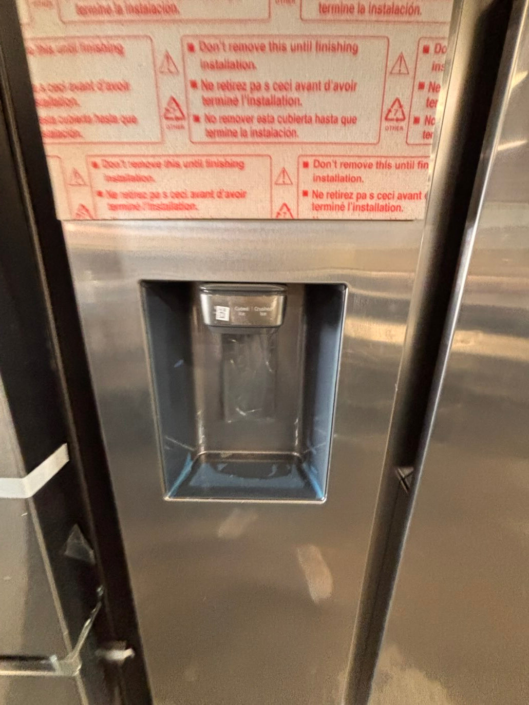 }}New open box 📦 Samsung - 26cu. ft. Side-by-side full size fridge Stainless Steel
#FS26AGTB