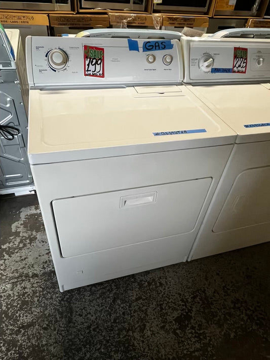 🎁Holiday Sale 🎄Whirlpool gas dryer side by side large capacity in white 29” #GD396T1B