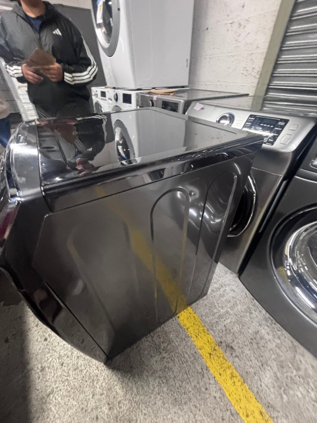 >>special Memorial Day🔥 mix & match Samsung gray washer 4.5cu. ft. Large capacity, & electric dryer set in great condition 27” stackable or side by side  used-refurbished  #SFL10BSET