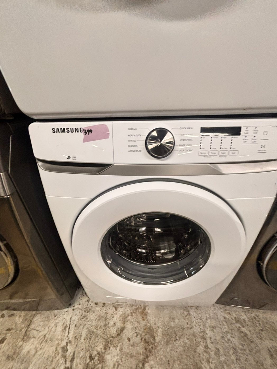 >sale🔥mix & match Samsung washer 4.5 cu ft & dryer 7.5 cu ft set electric 220v front load stackable or side by side - sensor dry He white color   #SW6RZ4SET