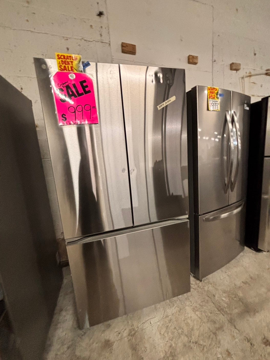 > LG new open box 📦 costumer return 27 cu. ft. SMART Counter Depth MAX French Door Refrigerator with Ice and Water inside ADA Comp in PrintProof Stainless Steel #RLIOAB
