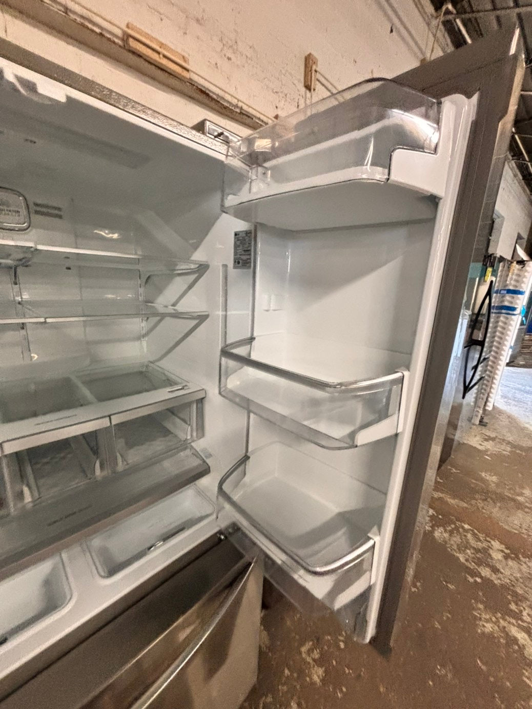 >LG  French door Refrigerator full size  stainless steel w/ ice water dispenser great condition 36" used-refurbished #KVT33ZB
