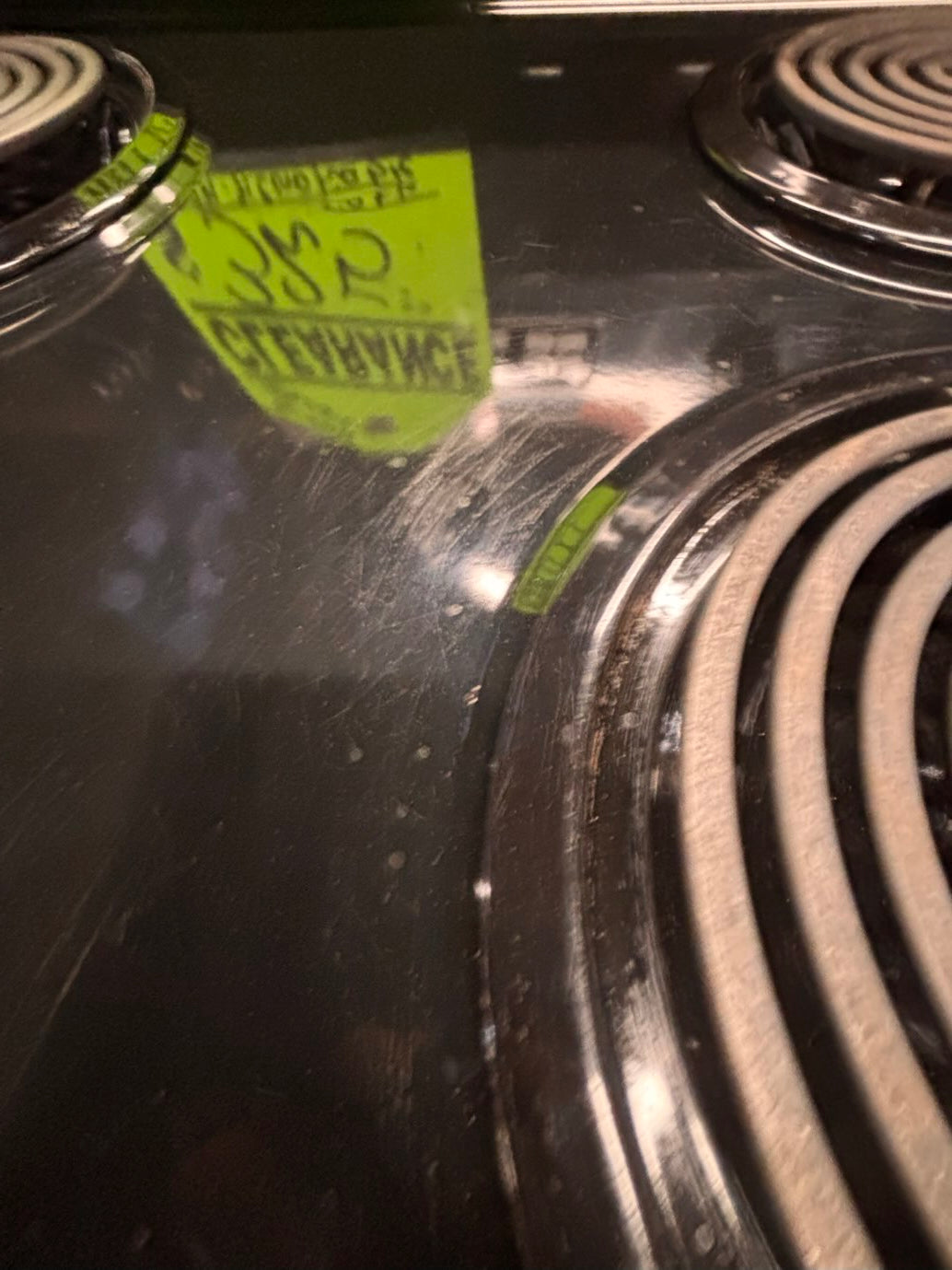 }} GE  black electric coil top range coil 220v bake /Broil 4 burner used-Refurbished  great condition 30" working 💯 with warranty  #GES9G4B