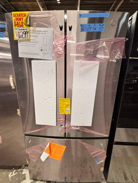 >special🎈New open box 📦 GE Refrigerator with ice maker & water dispenser - Stainless Steel #RFGAA4DB