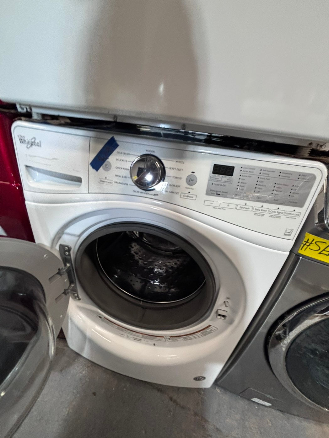 >*early July 4th special 🇺🇸whirlpool set electric 220v front load stackable or side by side - sensor dry in white color #ESSGEY2SET