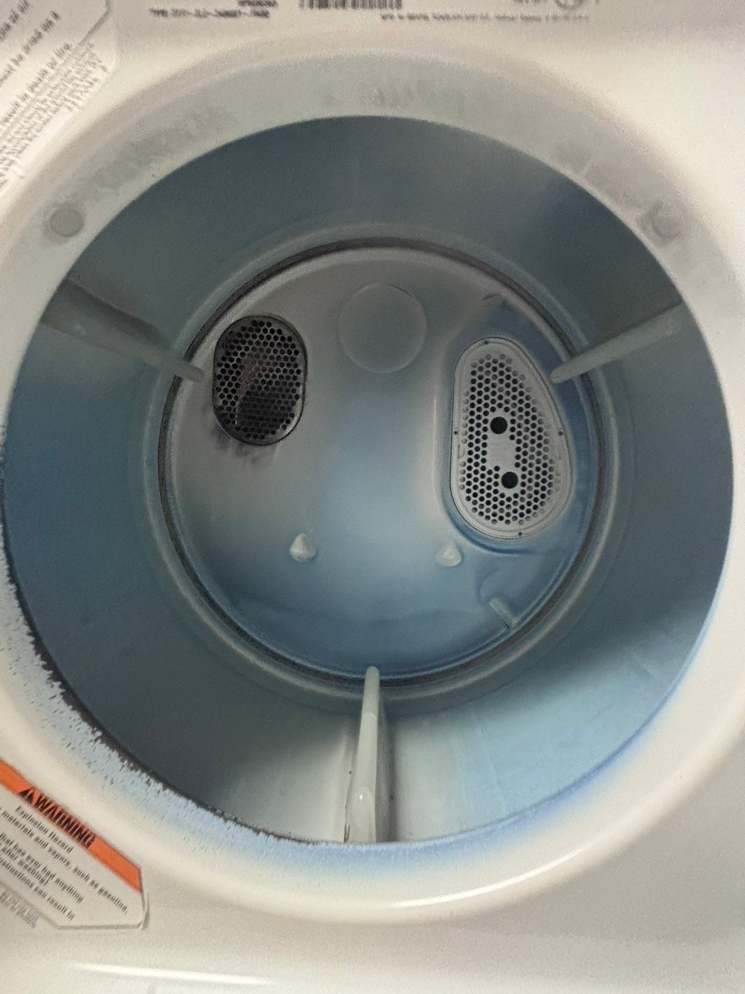 >Kenmore stacked laundry center Electric 220v washer & dryer set used -in white 24" #LC811L