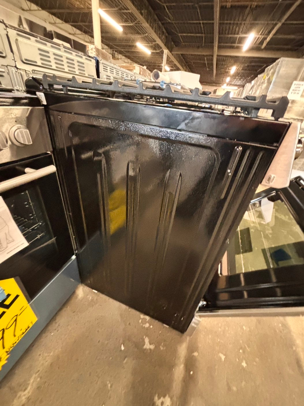 >new scratch & dent open box 📦 Frigidaire gallery stainless steel slide-in Airfry convection oven ,bake broil steam clean ,30” #FGG45ZB