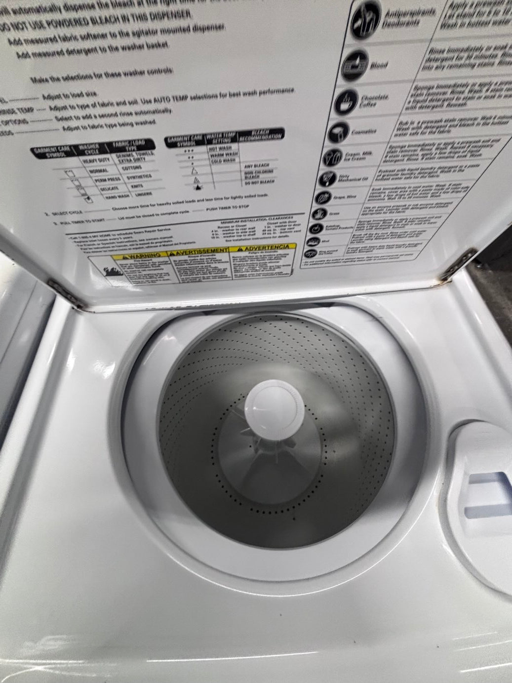 }🎈kenmore heavy duty Top load washing machine w agitator 27" in good condition,used-Refurbished #TK1137B