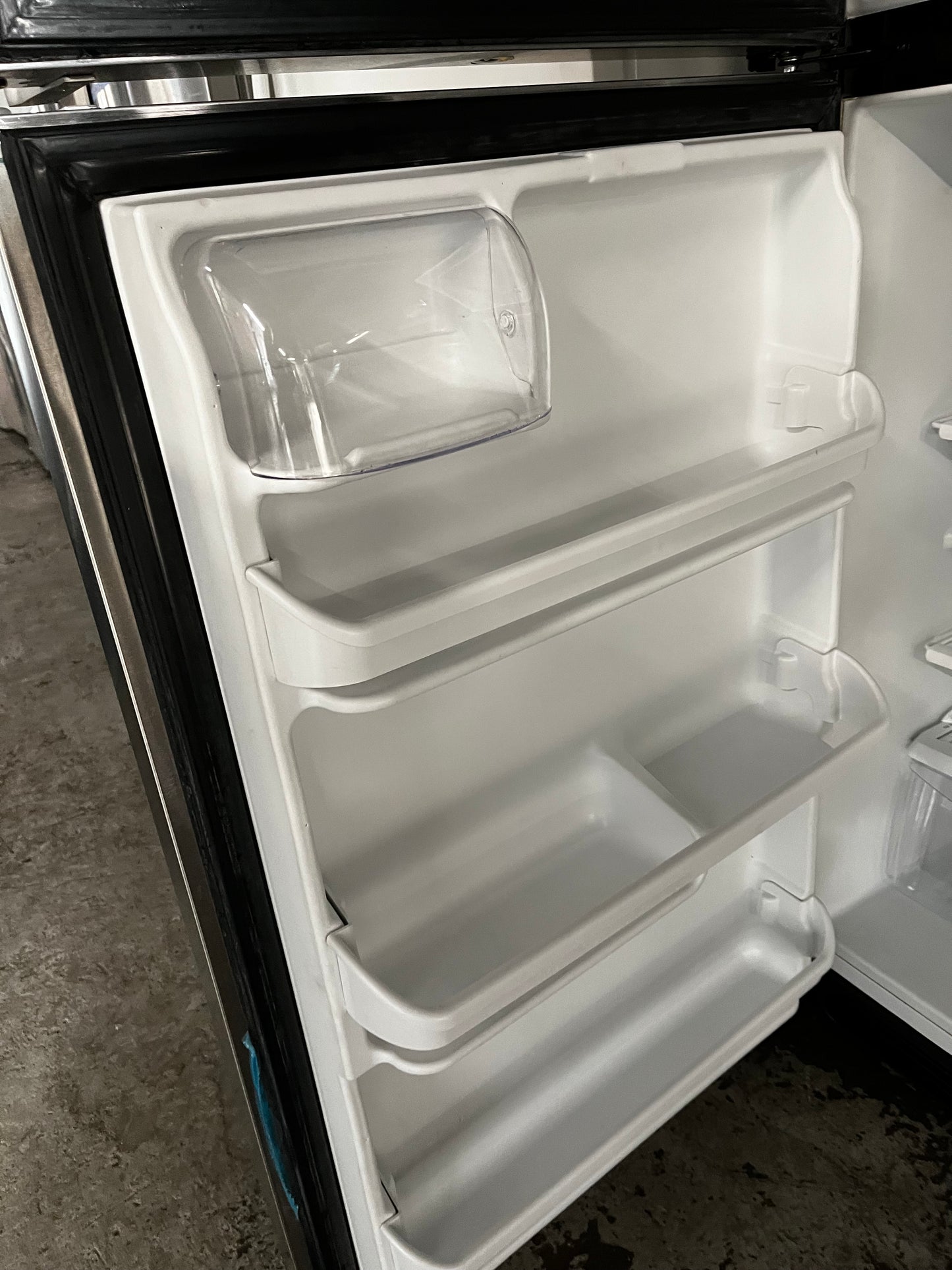 Kenmore top freezer refrigerator stainless steel  used refurbished 30” #RF7431B