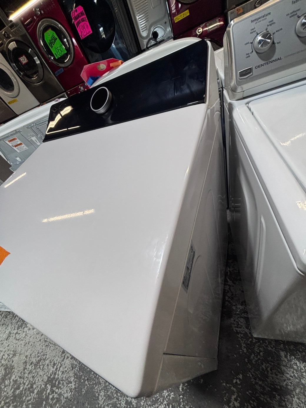 } LG top load side x side extra large capacity electric 220v dryer   27” used like new -Refurbished working 💯  with warranty #EDLG05B
