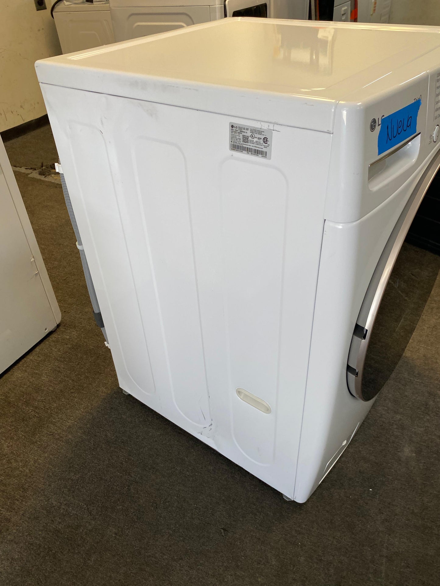 LG new Open Box 📦 Scratch & dent mix & match 4.5 cu. ft.  Large Capacity Front Load Washer -& 7.4 cu. ft. Large Capacity Front Load Electric Dryer - White mix & match Set / stock number #WDE774A3