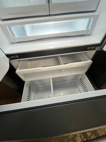 *🔥Black Friday Deal🔥Used | Refurbished GE 36” French door refrigerator slate color w/ice water dispenser 36" stock number #RFGP23PB