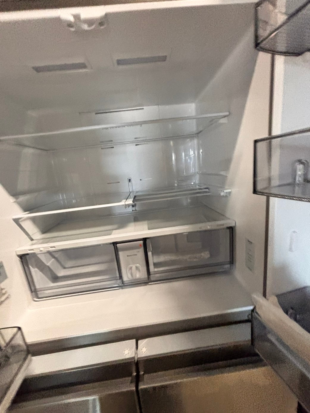 >special🎈New open box 📦 costumer return -Samsung - Bespoke 23 cu. ft. Counter Depth 4-Door French Door Refrigerator with Beverage center #RS33T41B
