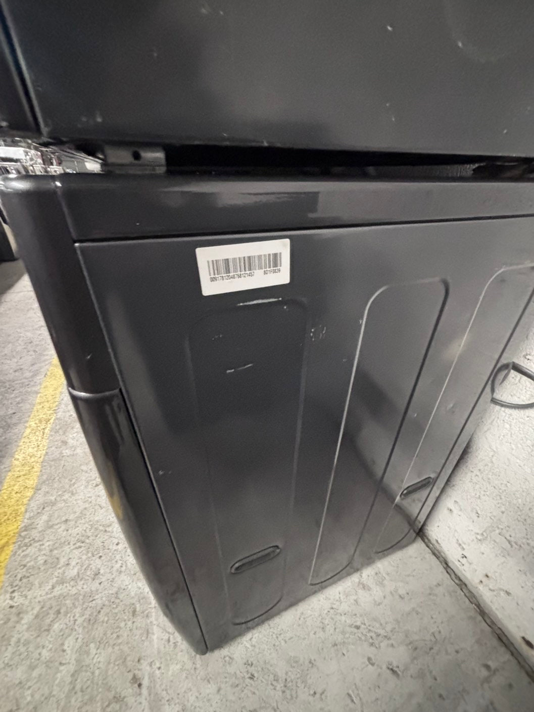 >💥LG washer 4.0 cu ft & dryer 7.5 cu ft set electric 220v front load stackable or side by side - sensor dry He in gray used-refurbished #WDHL44B