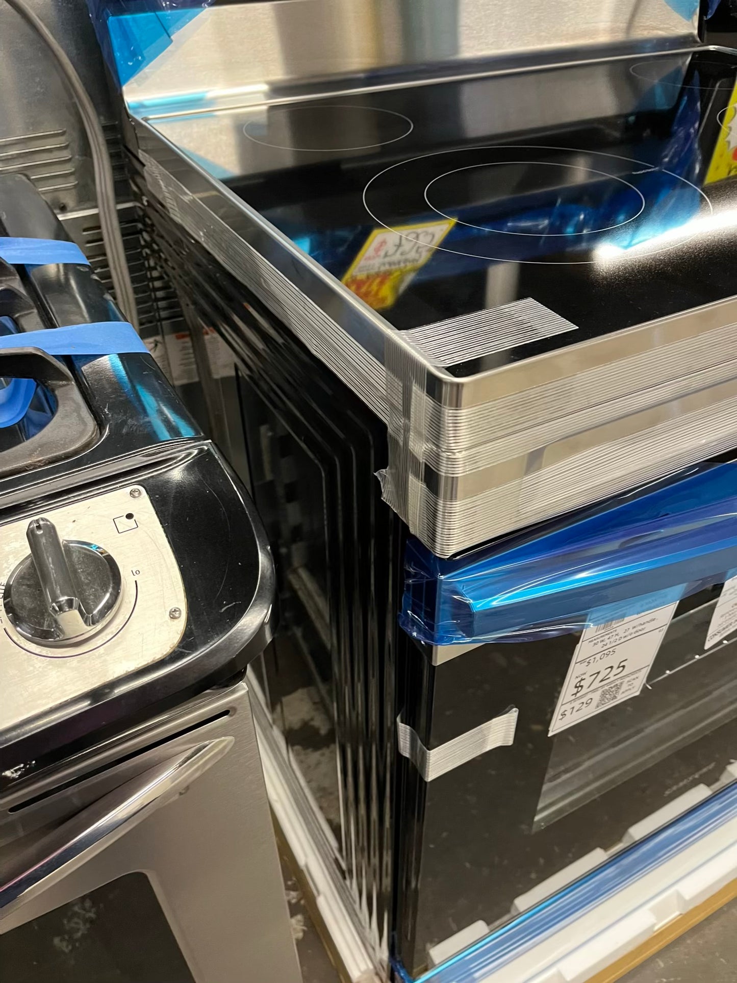 - Open Box 📦 Samsung electric 220v range 4 burner stainless steel self clean keep warm bake broil 30" #GR395CB