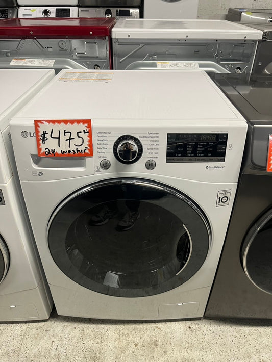 24” Lg Compact front load washer white #24WS2B