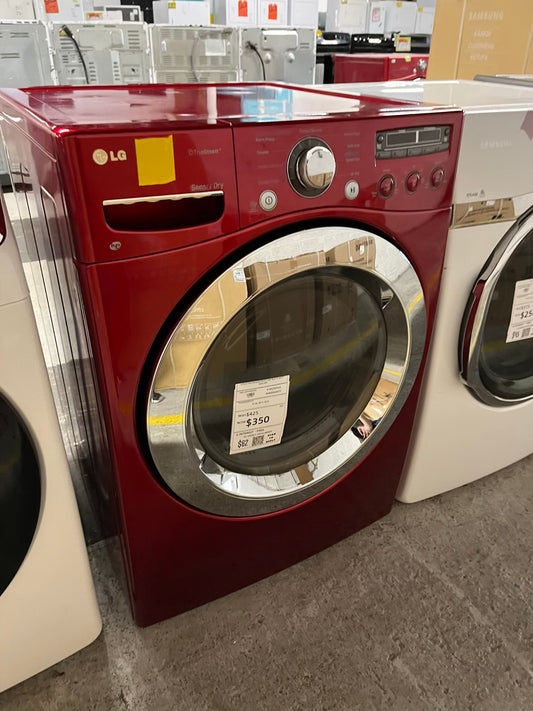 LG front load stackable electric 220v dryer in red 27" #ED419PB