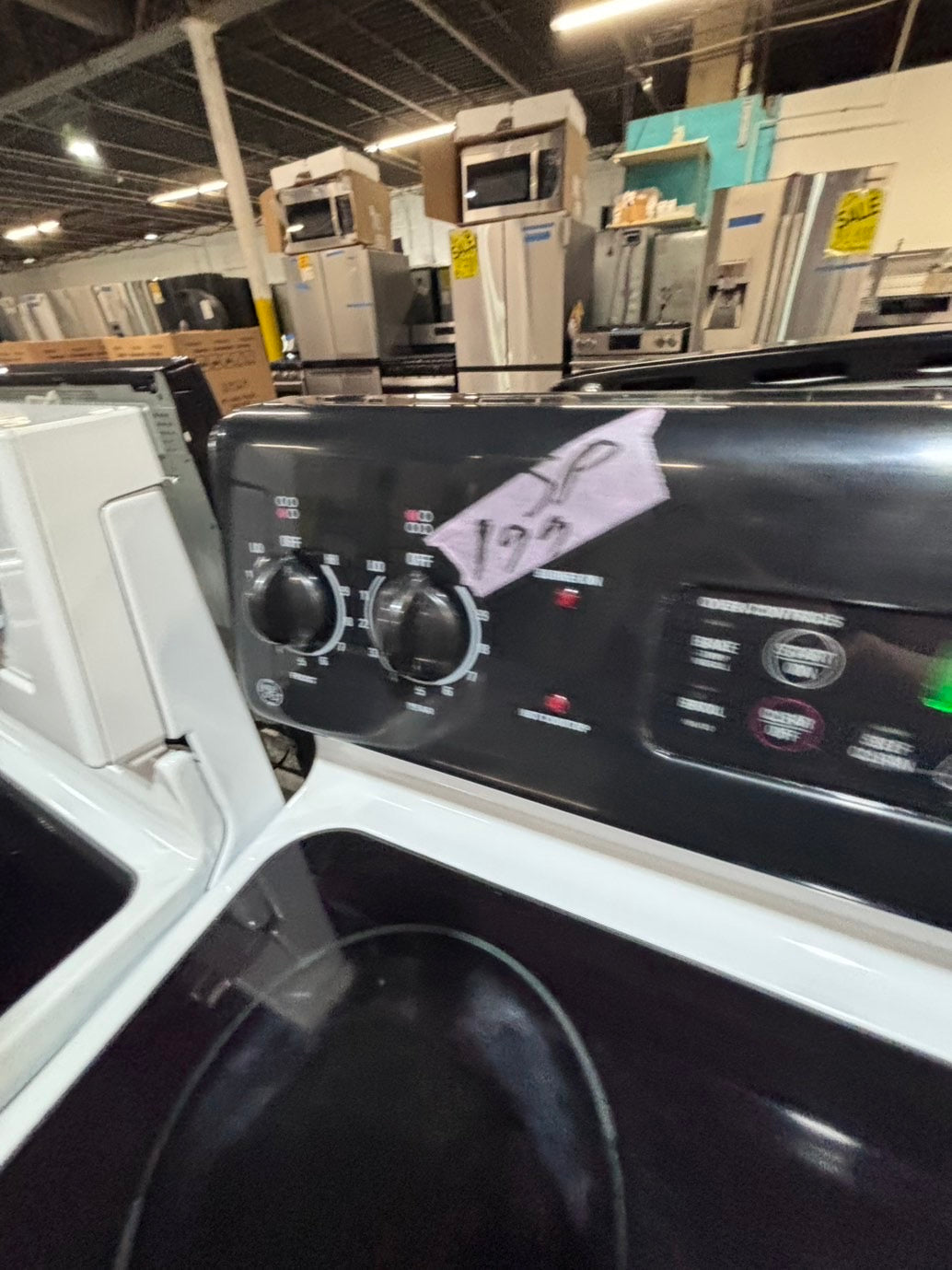 >*special 🔥 GE electric 220v glass top range bake Broil roast self clean black & white  30" used-Refurbished #ESG131B