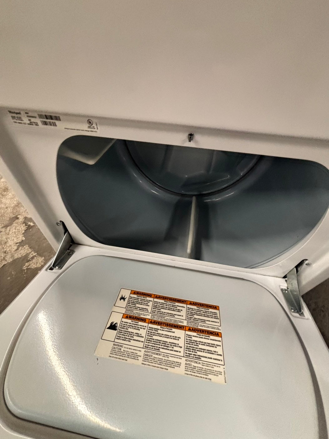 >great condition whirlpool 29” large capacity electric dryer 220v side by side used-refurbished #WDY65PB