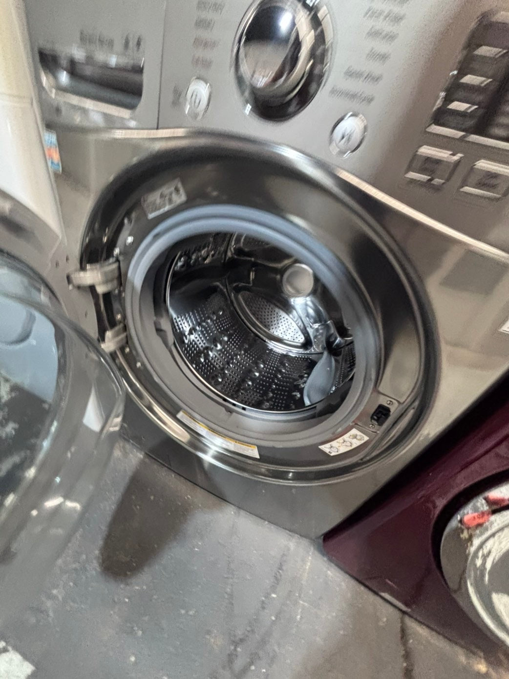 >* July 4th special 🇺🇸LG washer & dryer mix & match steam  set electric 220v front load stackable or side by side - sensor dry in gray  #WED89SET