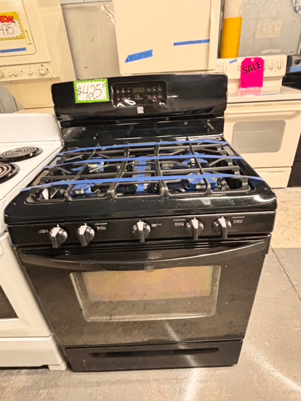 >special🎈kenmore  Gas range 5 burner convection oven bake broil self clean in  used-Refurbished 30” #GRF119B
