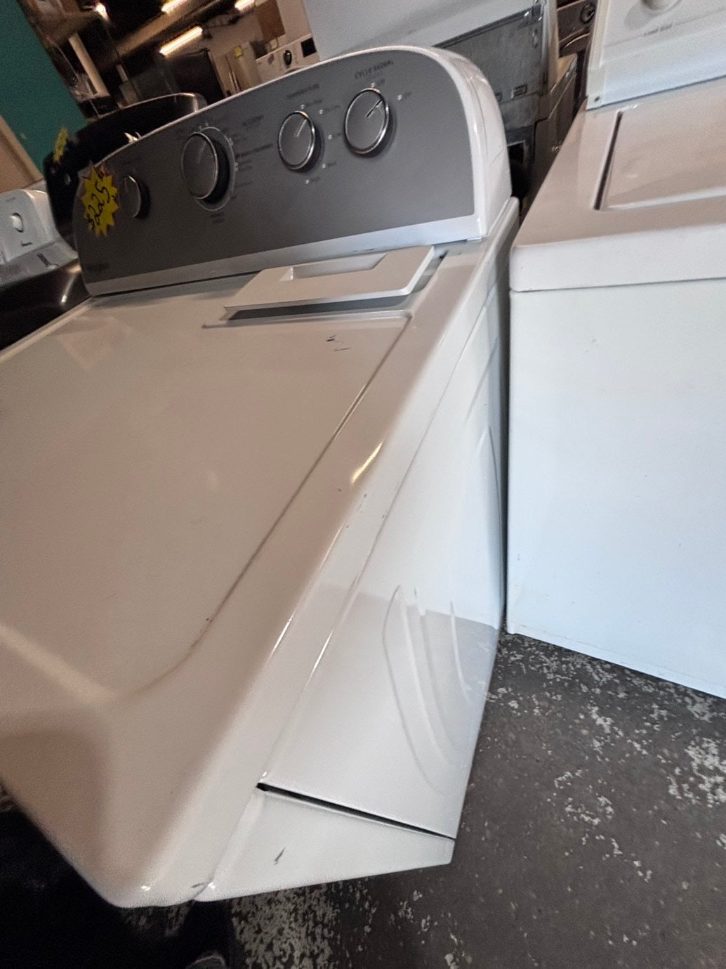 >*whirlpool  29” large capacity electric dryer 220v side by side used-refurbished #WED41B