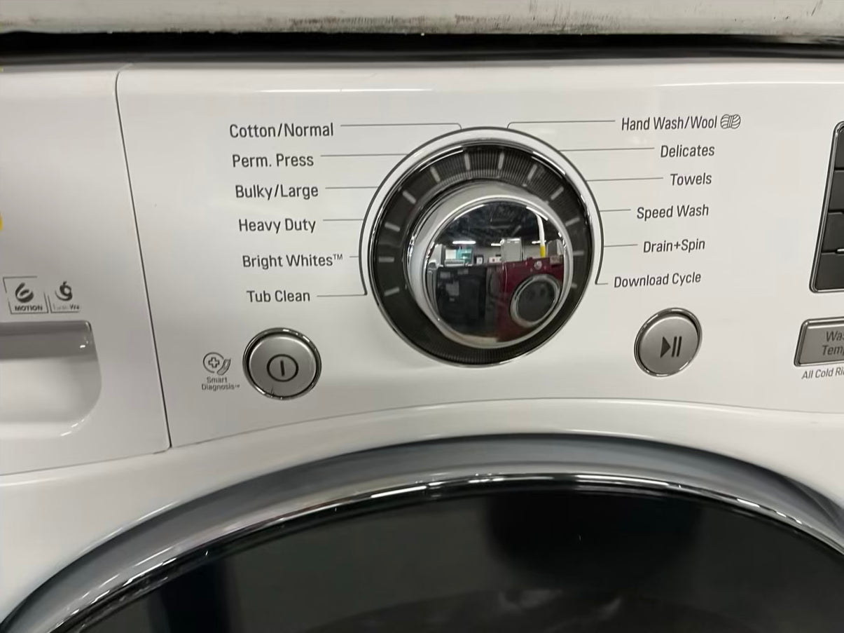 LG washer & dryer set electric 220v front load stackable in white 30” in Refurbished #WD932HB