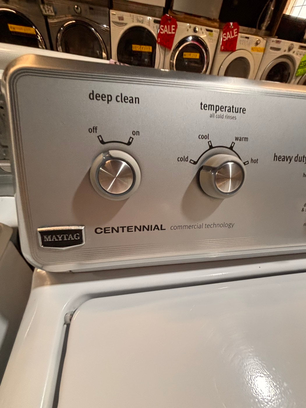 >*sale🎈maytag heavy duty Top load washing machine w out agitator 27" in good condition,used-Refurbished #TWMAW6B