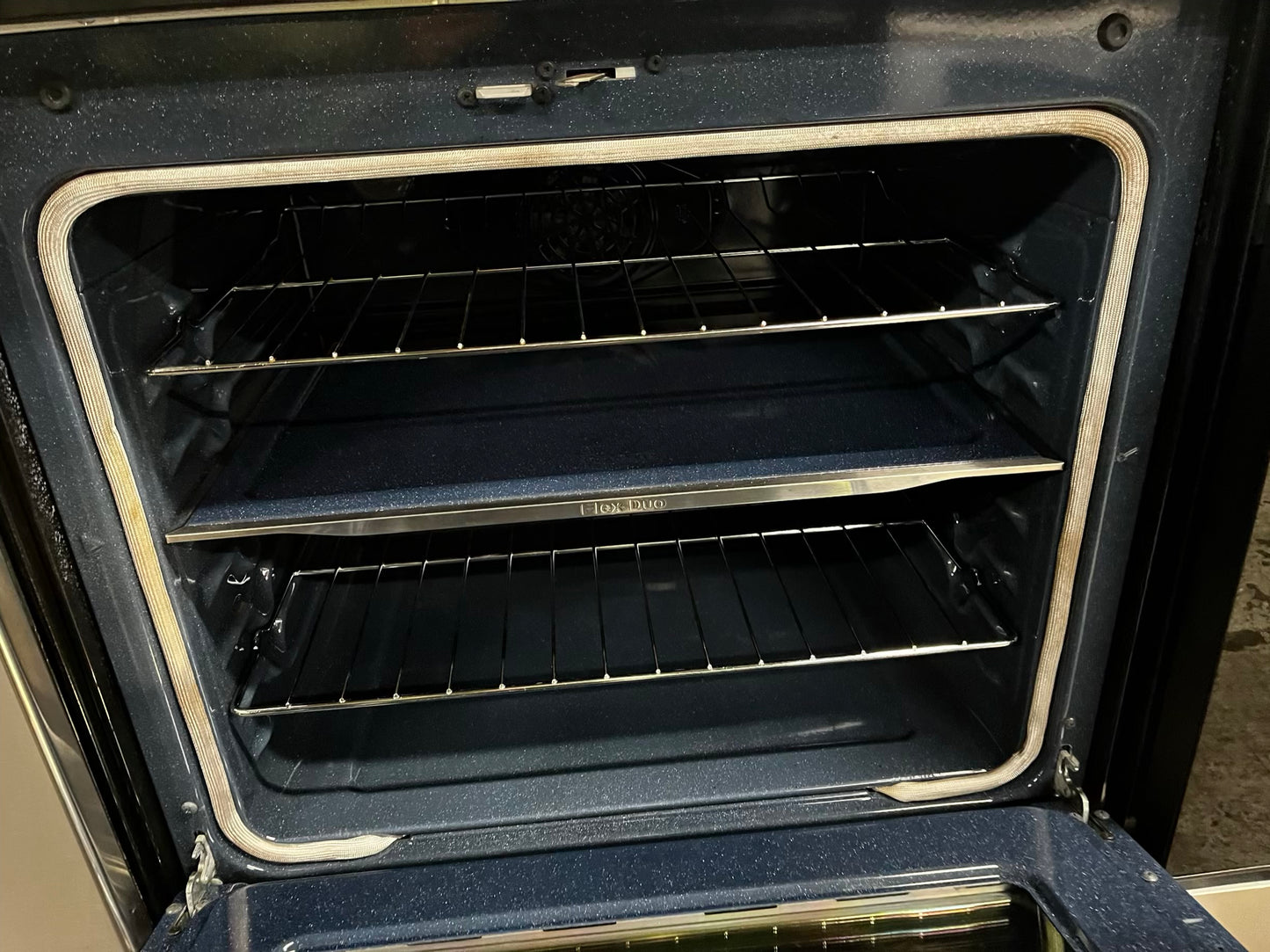 🎉 BLACK FRIDAY ⚡️ Samsung  glass top electric range double oven 220v 5 burner warm zone black stainless steel fast boil convection bake roast DEHYDRATE self clean 30" #RE8936CB