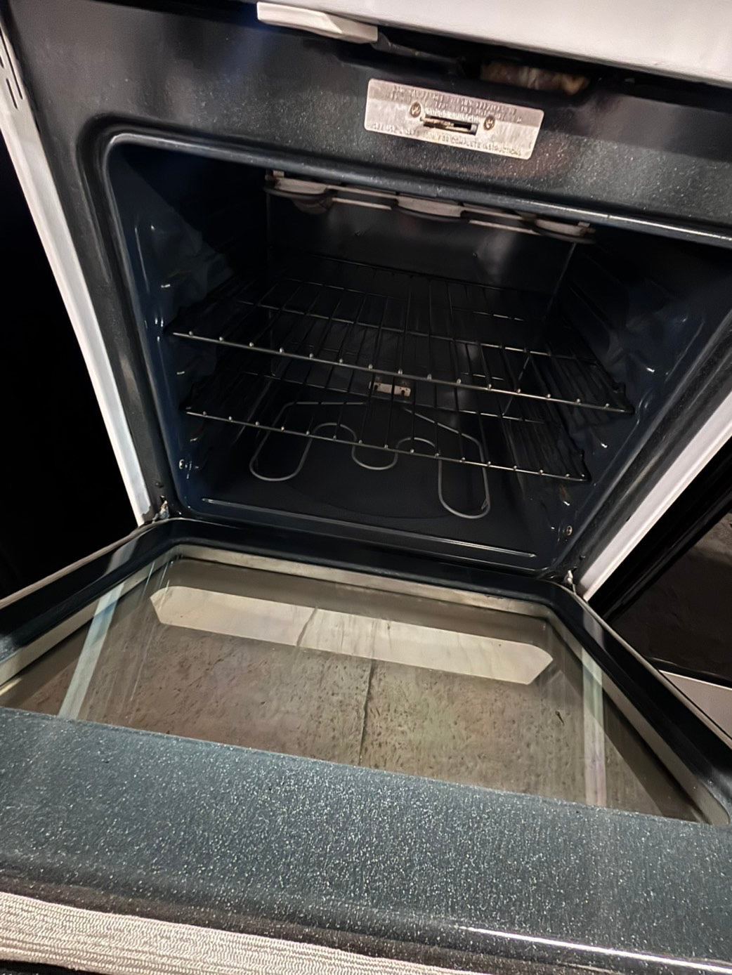 >*special🔥GE  white electric coil top range coil 220v bake /Broil 4 burner used-Refurbished  great condition 30" #EGE54B
