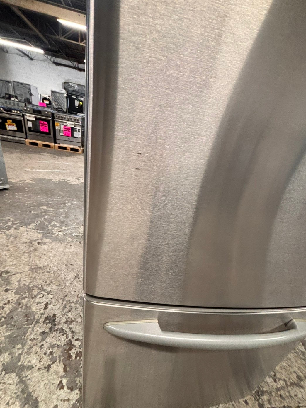 >sale🎈GE 30” bottom freezer fridge stainless steel with iced maker inside used -refurbished 30” #G5ZK21B