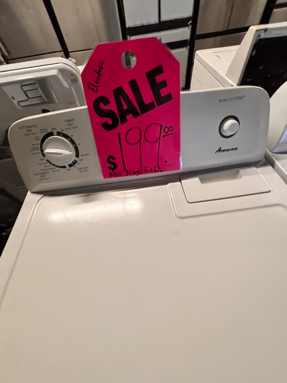 >sale🔥Amana  29” large capacity electric dryer 220v side by side used-refurbished #AD6DR5R