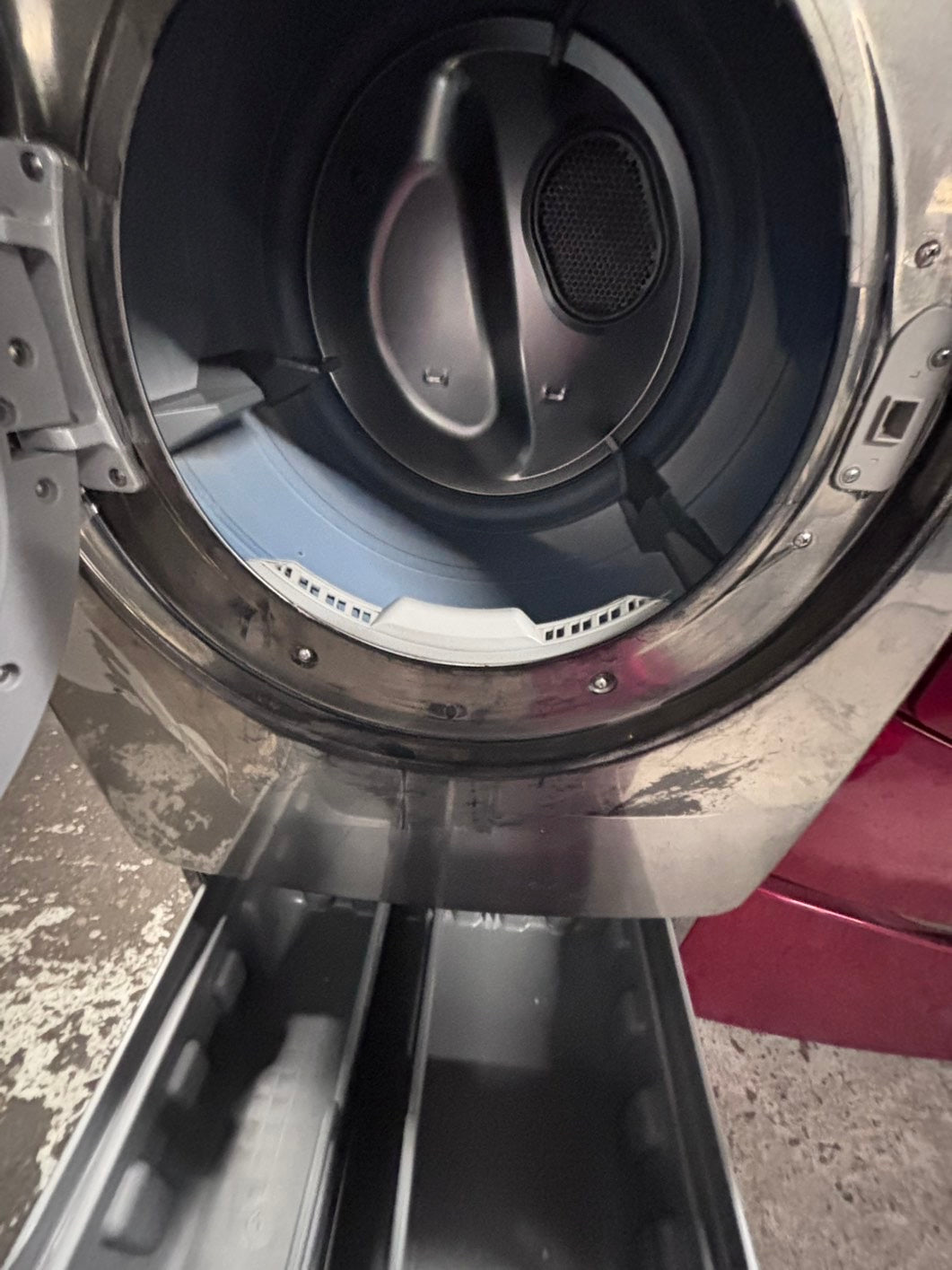 Special🔥Samsung GAS Dryer front load w/pedestal extra storage 27" in  used -Refurbished.  #GDSD3JL