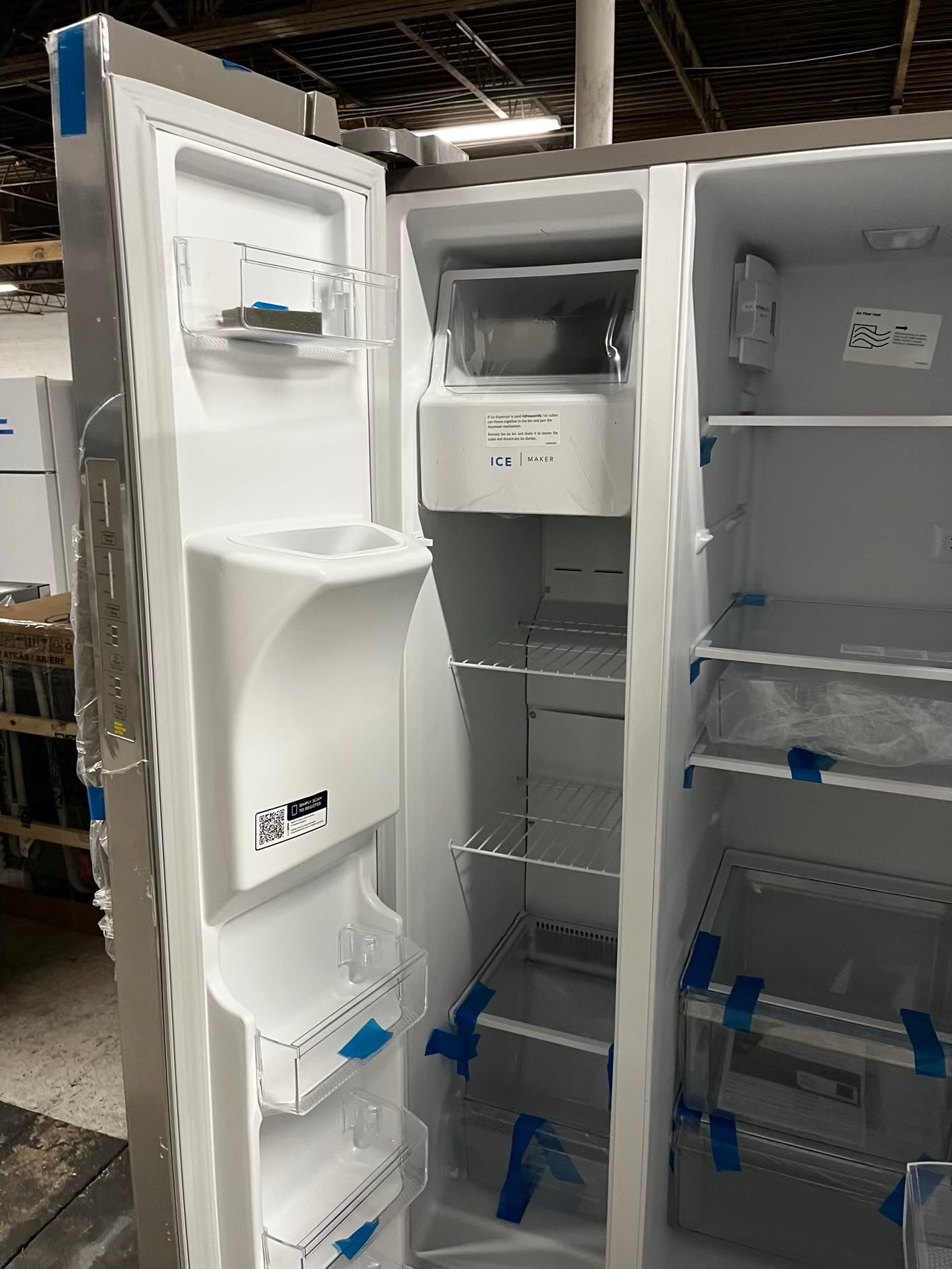 * 🎉 BlacK Friday ⚡️ Open Box 📦 | scratch & dent Frigidaire side x side  refrigerator w/ice water dispenser stainless steel 36" #RF34741B