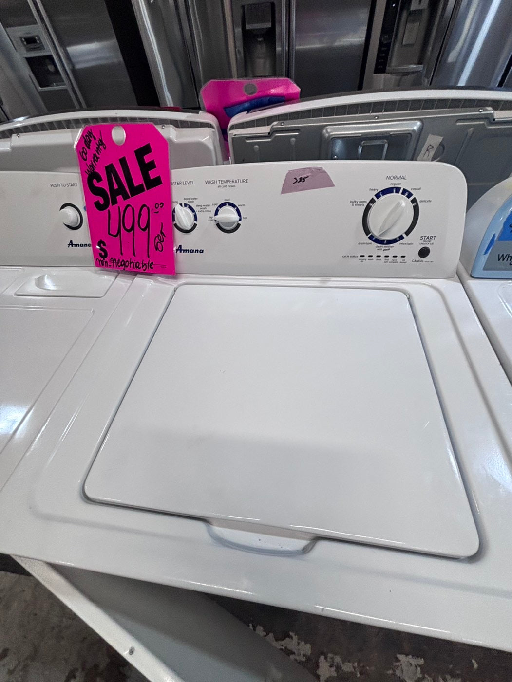 >*sale🔥Amana top load washer  & electric dryer 220v  set top load side by side #TLE2T1B