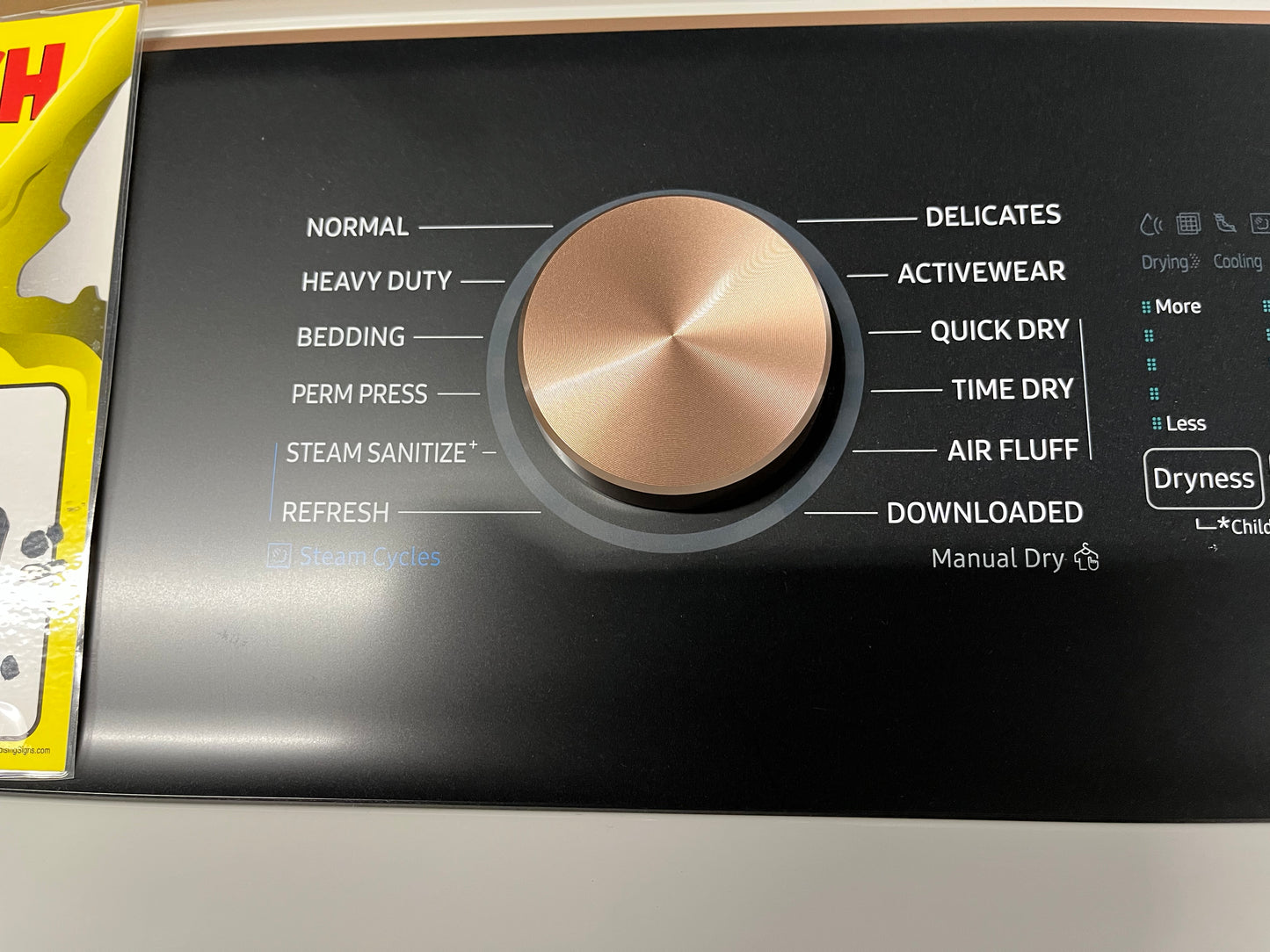 Open Box - Scratch & Dent Samsung - 7.4 Cu. Ft. Smart Electric Dryer with Steam and Sensor Dry - Ivory #ED485VB