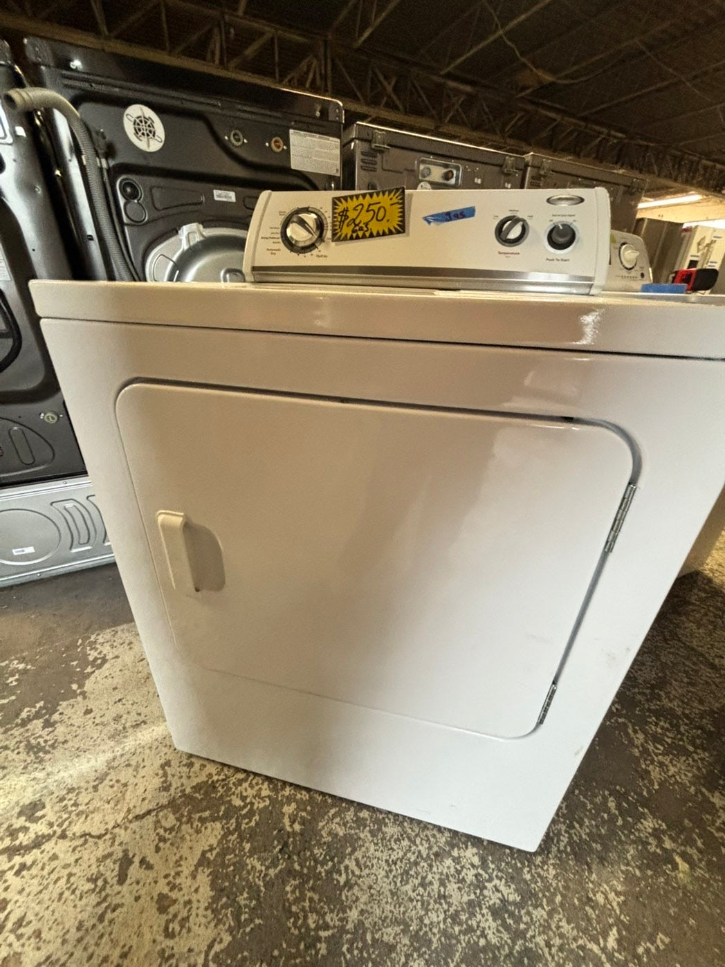 *Whirlpool gas top load regular dryer side x side large capacity #GW65JB