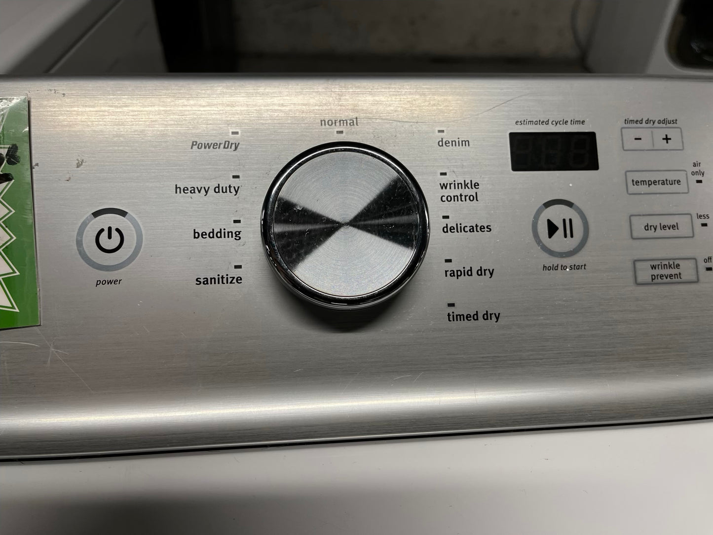 Maytag Bravos electric 220v in white front load side x side jumbo size large capacity 29" refurbished #ED348JB